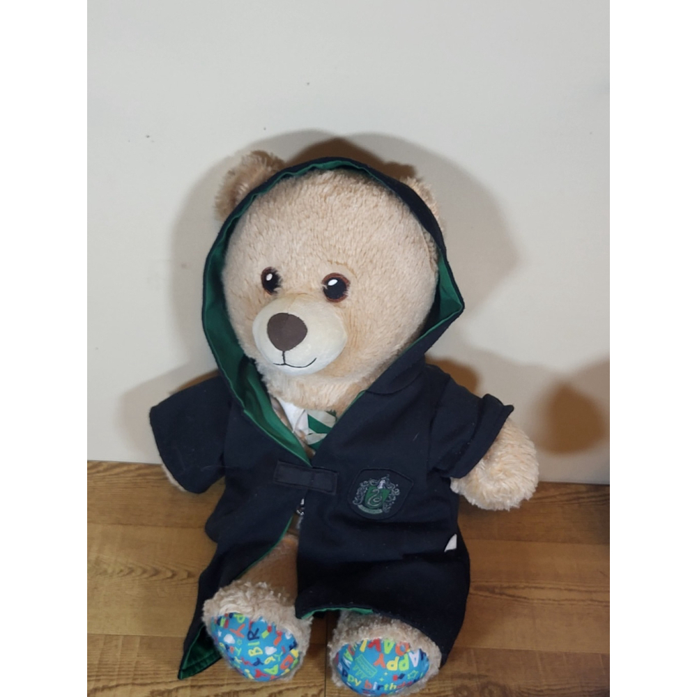 Slytherin Harry Potter Build a Bear With Robe & Sweater - Light Tan Vg Condition